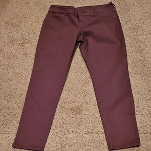MAURICES |Women's | Maroon| Skinny Leg Style| Stretch Pants